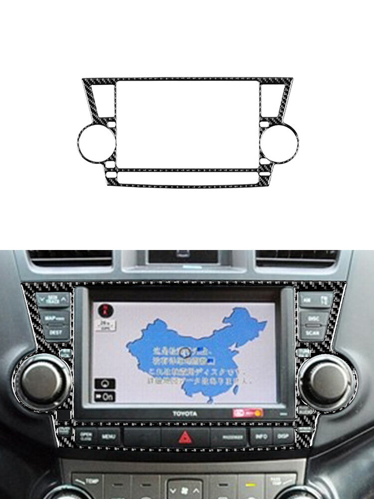 Central Navigation Display Frame Panel Trim Cover for Toyota Highlander 2008-13