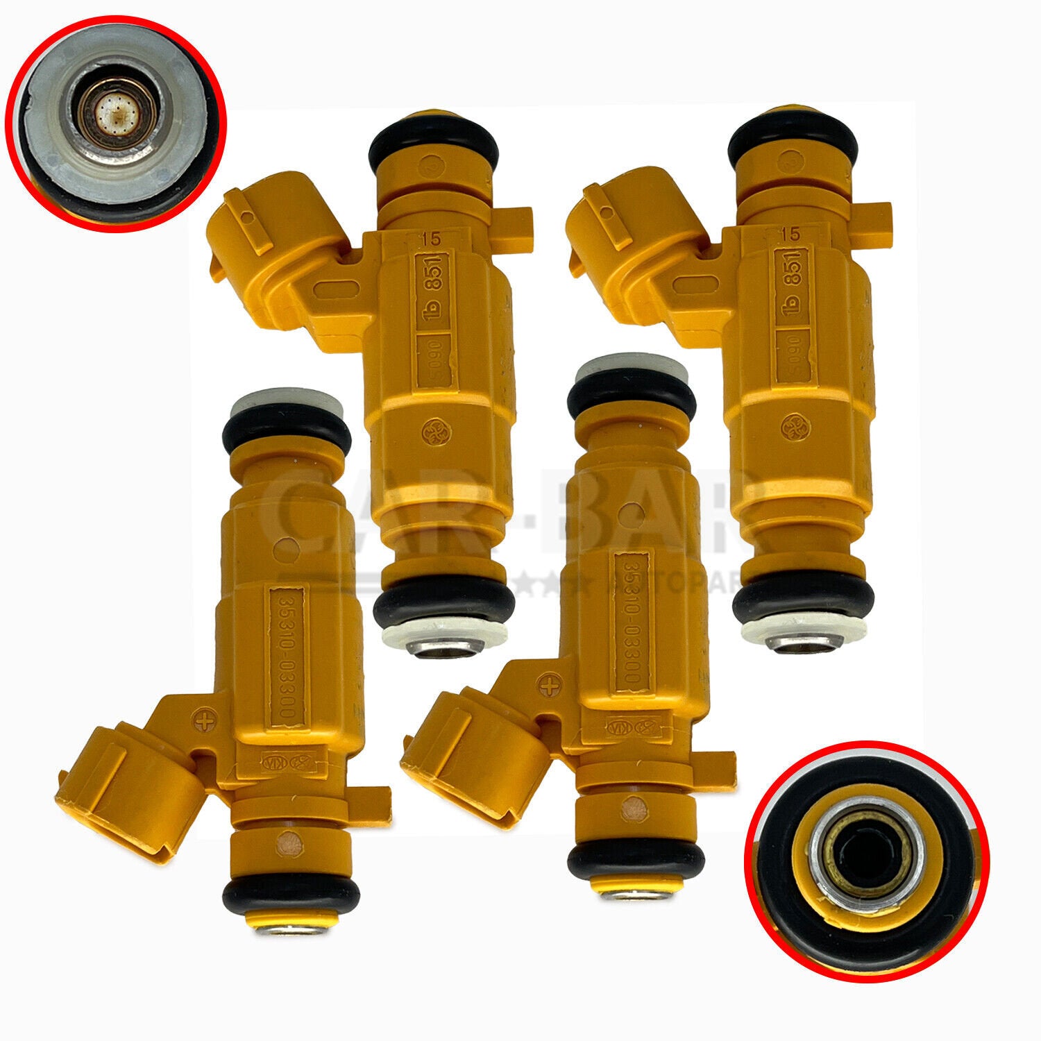 4x Fuel Injectors for 2017-22 for Hyundai Accent Verna Pony for Kia Rio 1.4L 3531003300