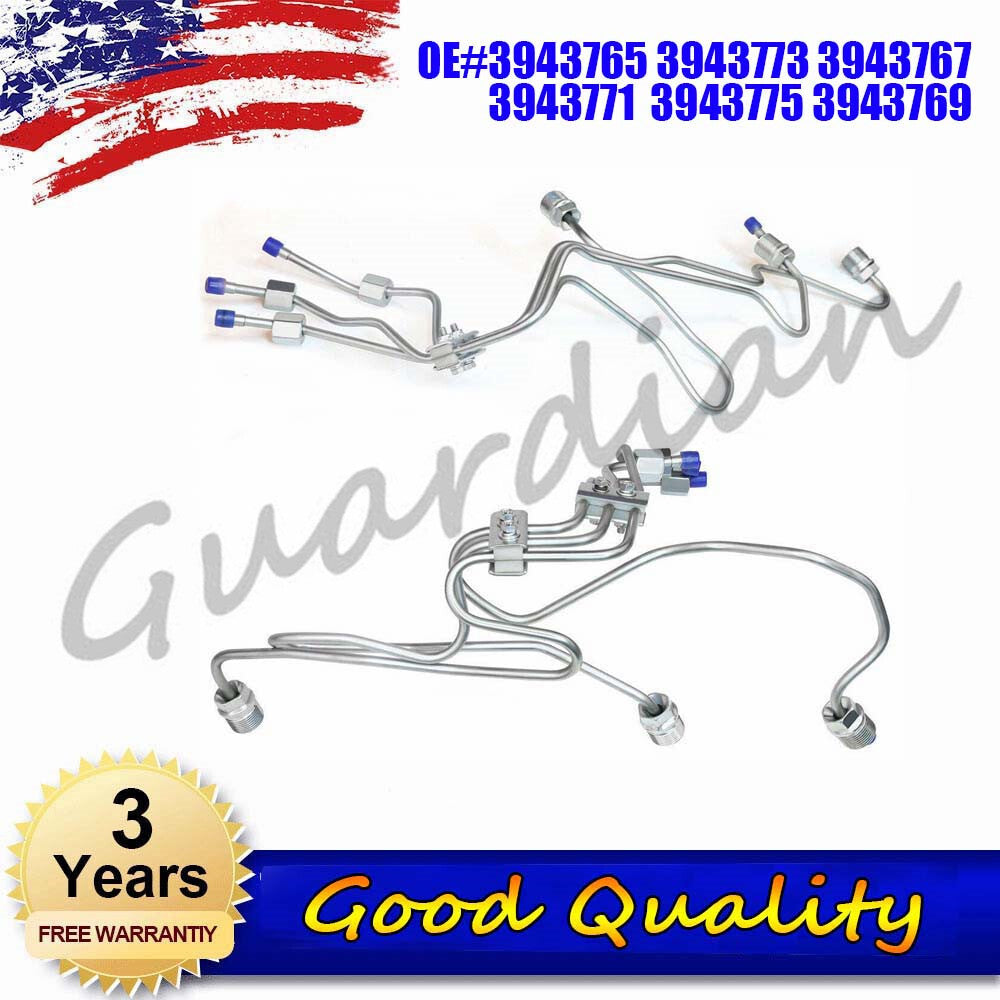 1 set Fuel Injector Lines For Engines w/ VP44 Pump 1998.5©\2002 24V 5.9l