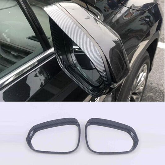 2PCS Carbon Fiber Rear View Mirror Frame Cover Trim for Lexus NX 250 350h 22-24