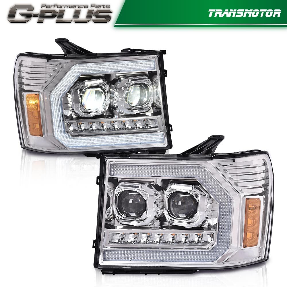 2007-2013 for GMC for Sierra 1500 2500HD 3500HD LED DRL Simplified Lighting