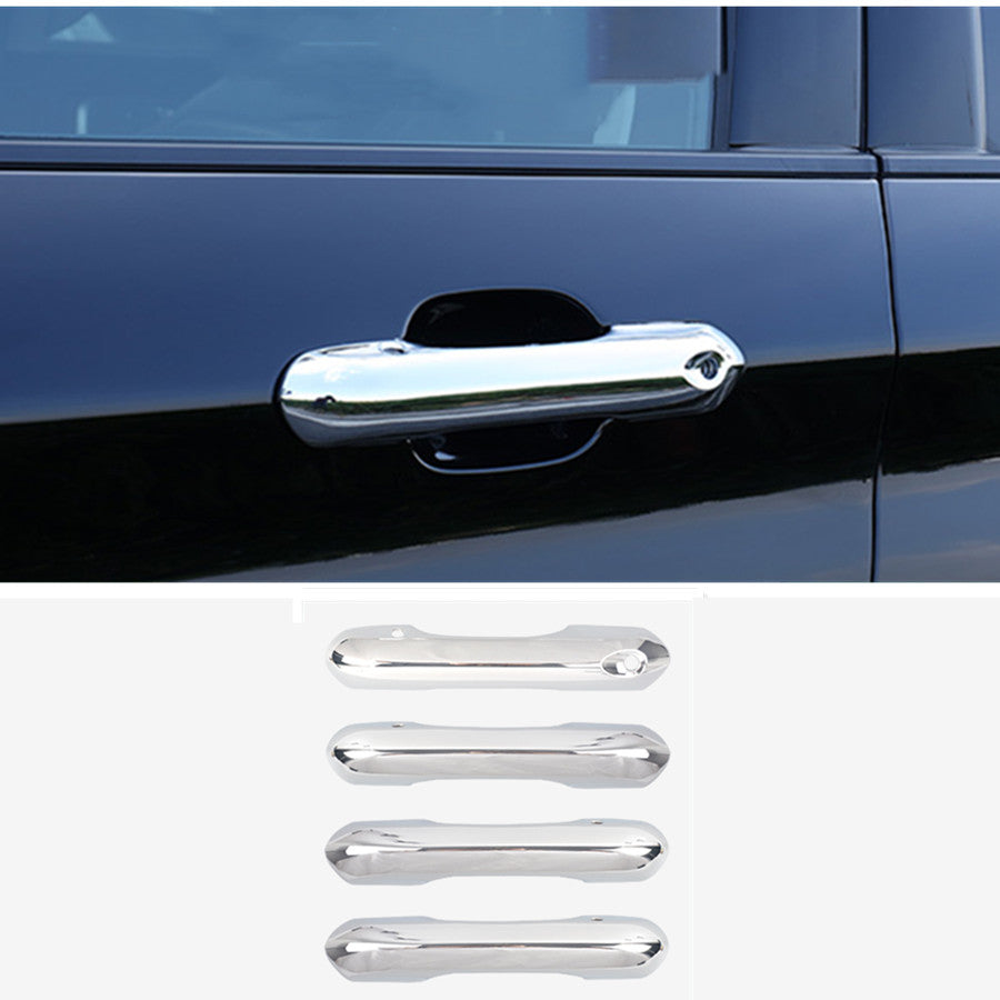 Chrome Exterior Door Handle Cover Molding Trim Decor for Ford Explorer 2020-2024