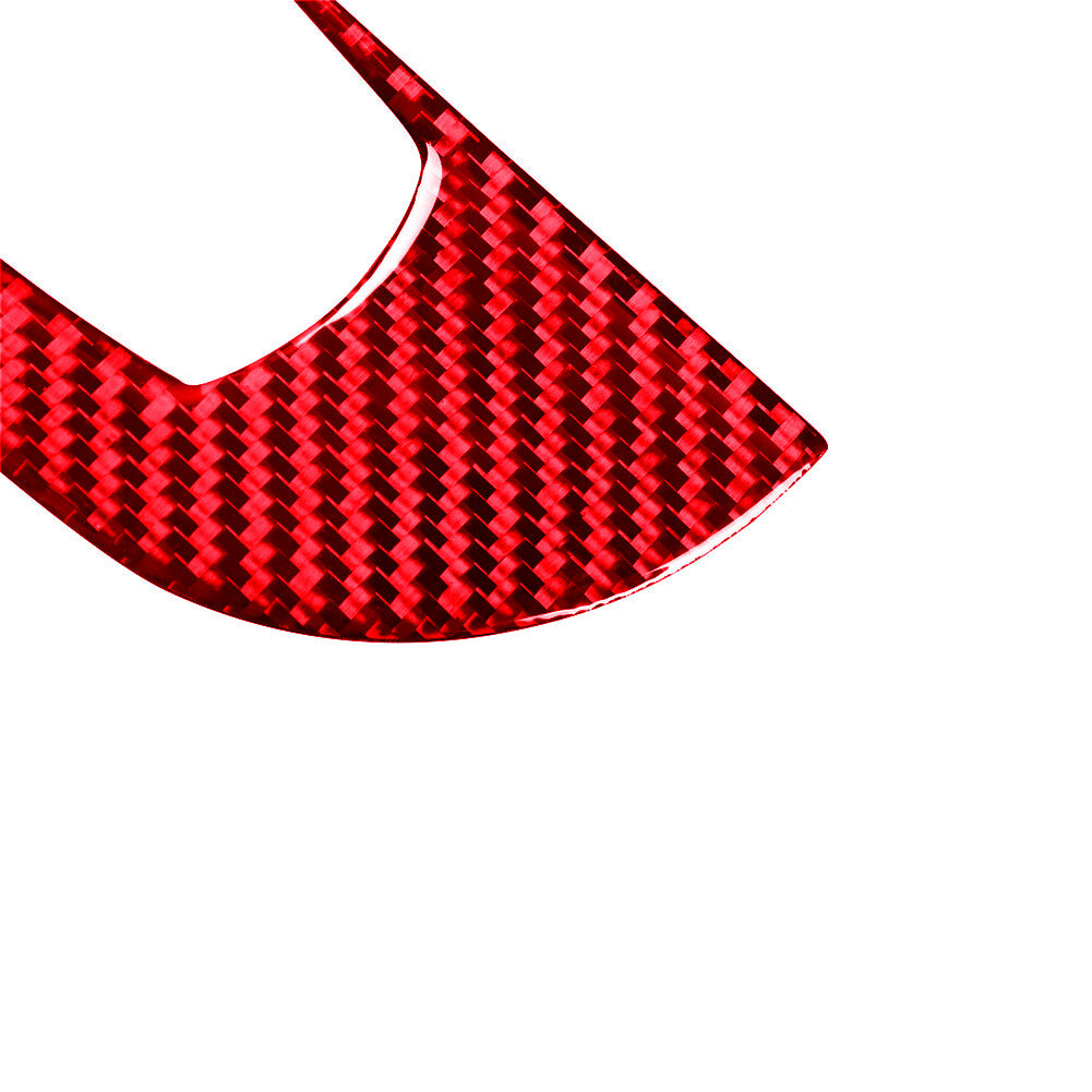 Red Carbon Fiber Headlight Switch Air Vent Cover Trim for BMW 6Series M6 2004-10