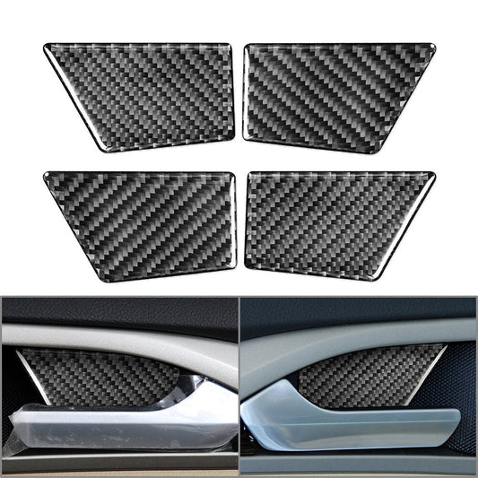 Door Handle Bowl Panel Cover Trim for Ford Mondeo 2013-2019 Carbon Fiber Black