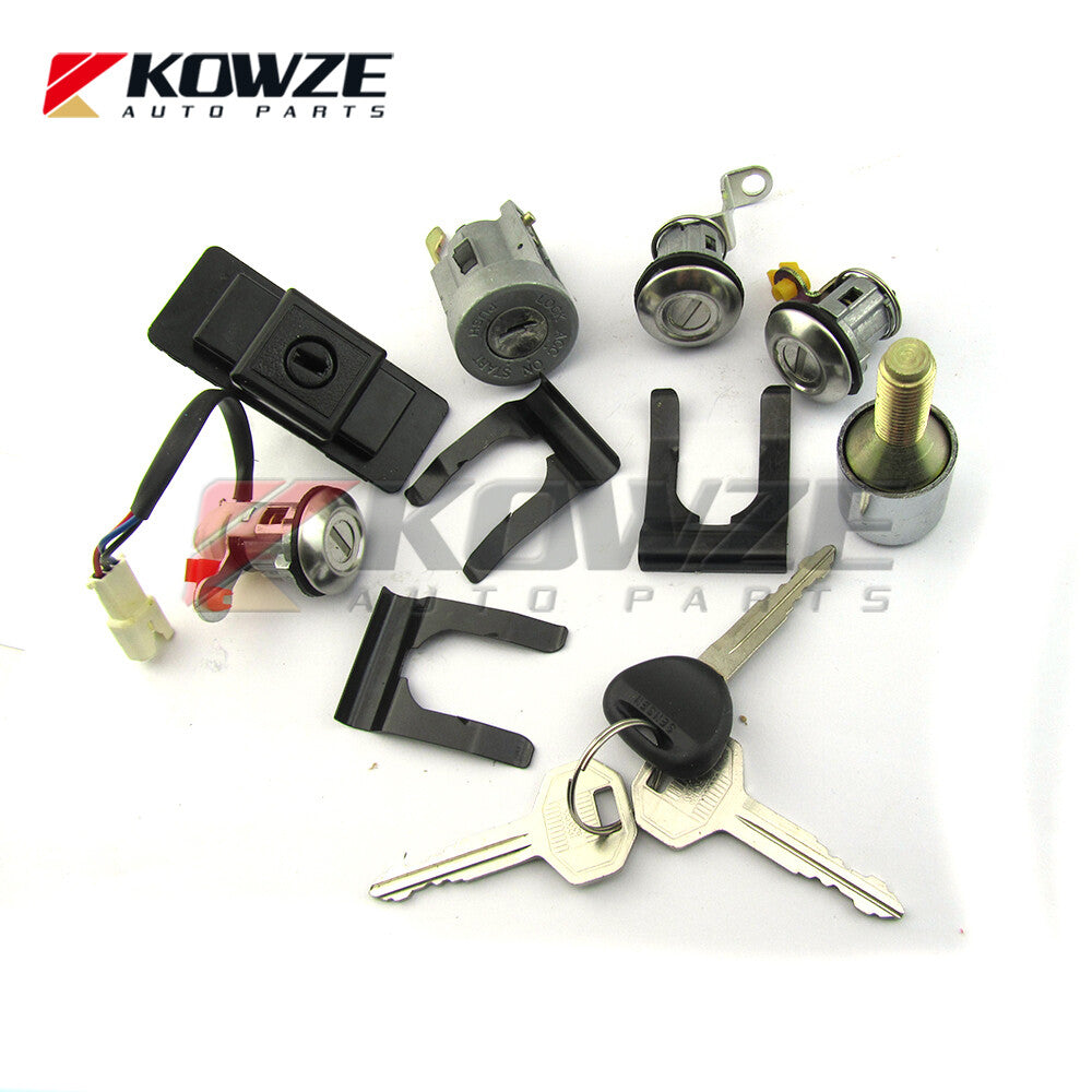 Lock Cylinder Key Set for Mitsubishi Pajero Montero 2nd 4G54 4D56 MR259111