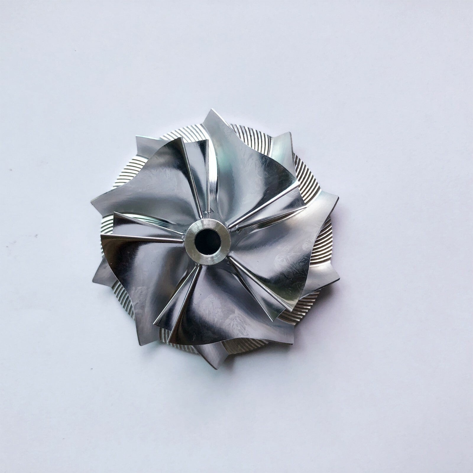 K04 46.00/60.00mm 6+6 Blade High-Performance Turbine Blank Compressor Wheel