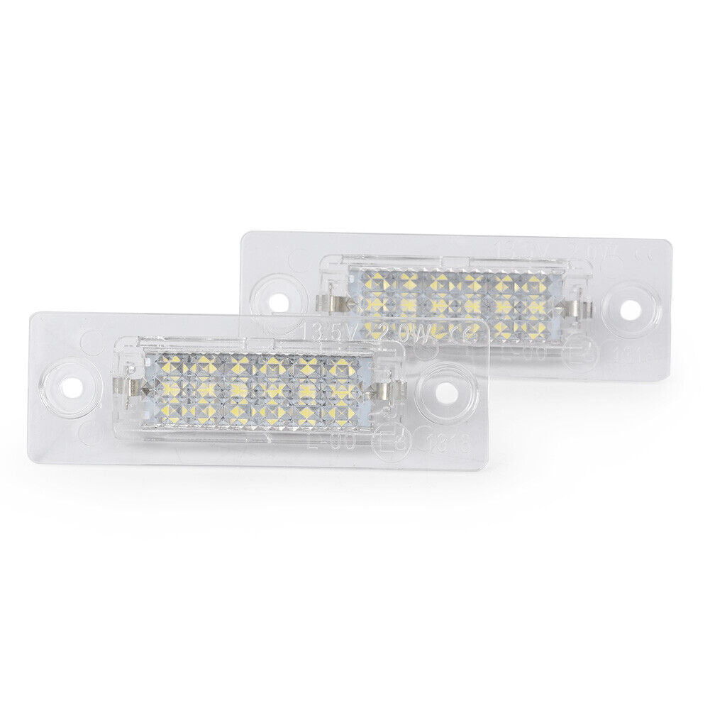 White LED License Plate Light Lamps Fit for VW for Golf 5 Plus 05-09 Caddy III 04-10