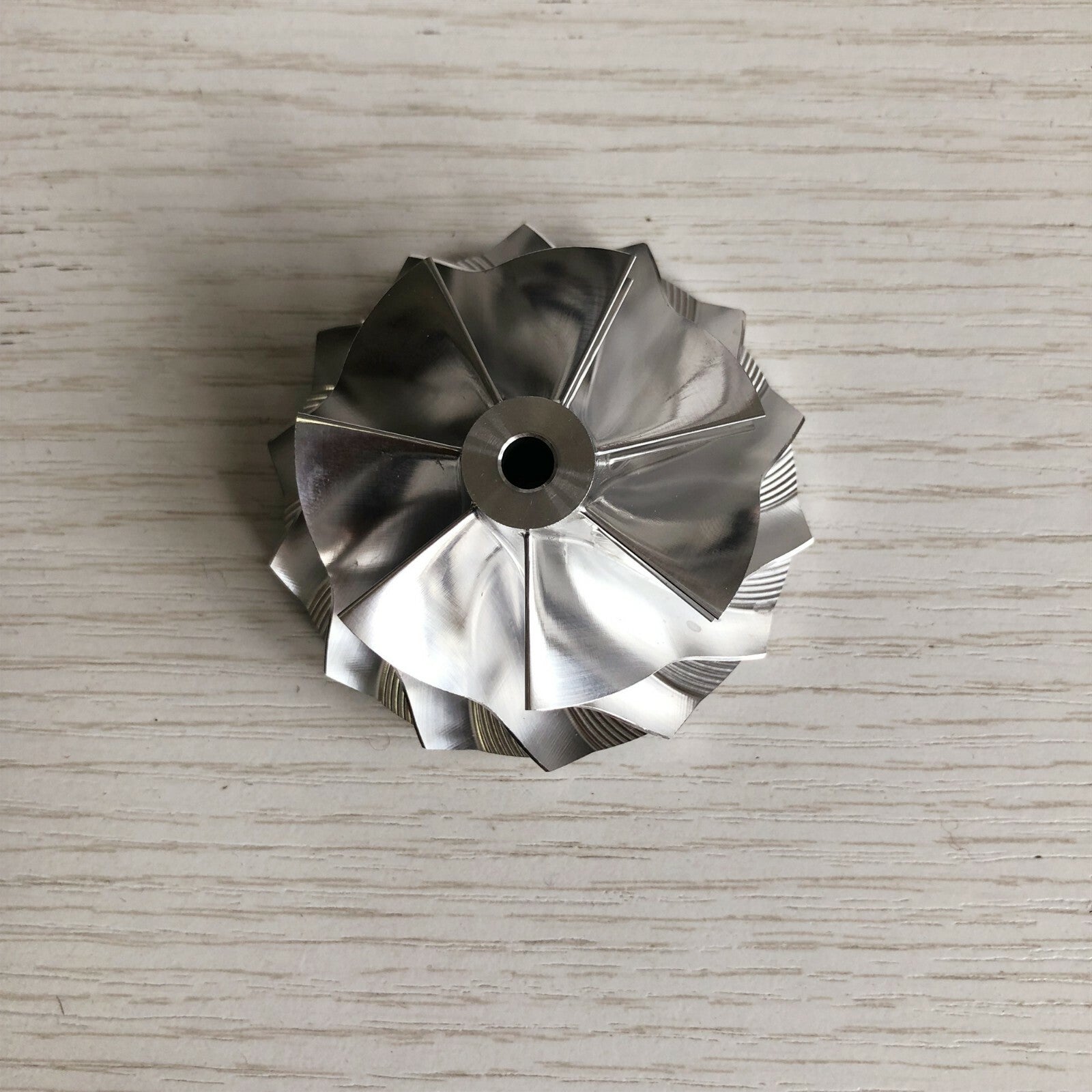 TD04 7+7 insert 46.25/57.81 mm milling/aluminum 2618/billet compressor wheel