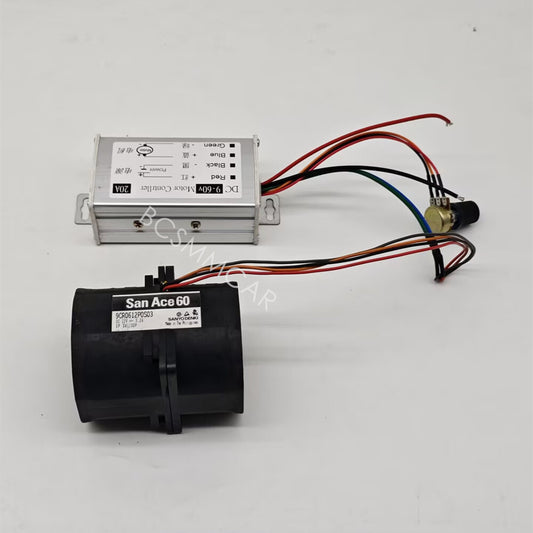 Car Turbine Power Turbo Charger Boost Air Intake Double Fan Stepless Controller
