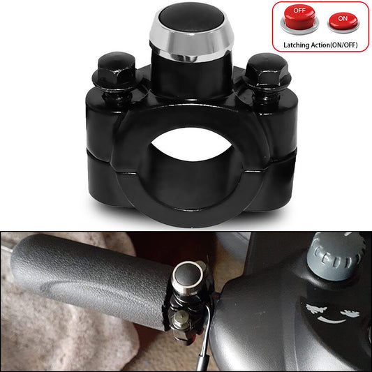 7/8 Motorcycle Handlebar ATV Kill Switch Start Push Button Headlight Fog Spot
