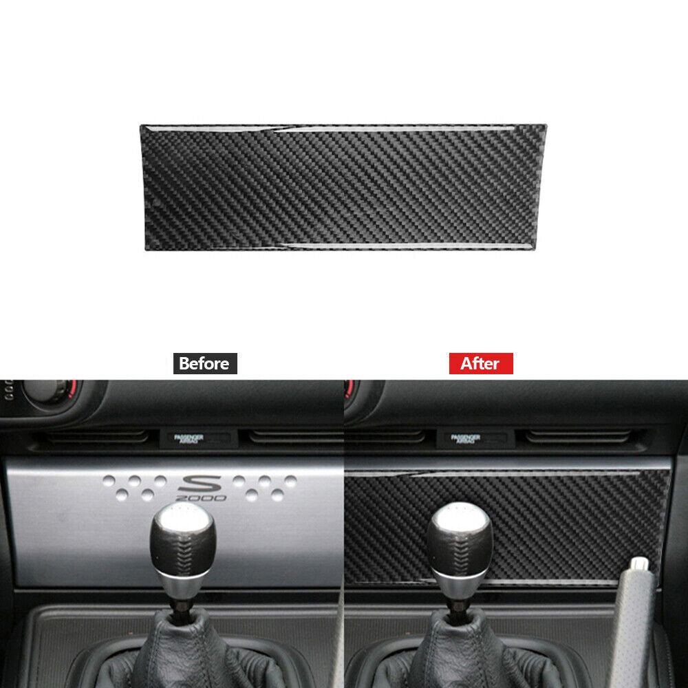 Carbon Fiber Interior Center Radio Control Cover Trim for Honda S2000 2004-2009
