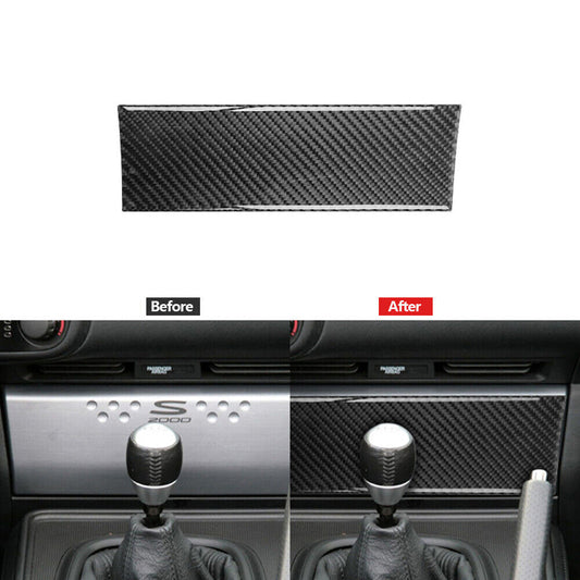 Carbon Fiber Interior Center Radio Control Cover Trim for Honda S2000 2004-2009