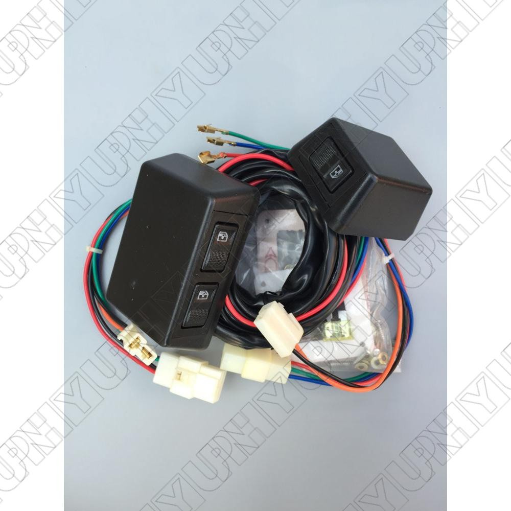 1Set Universal 3 Remote Switch Kit Door Lock Power Window 12V Front Two Doors
