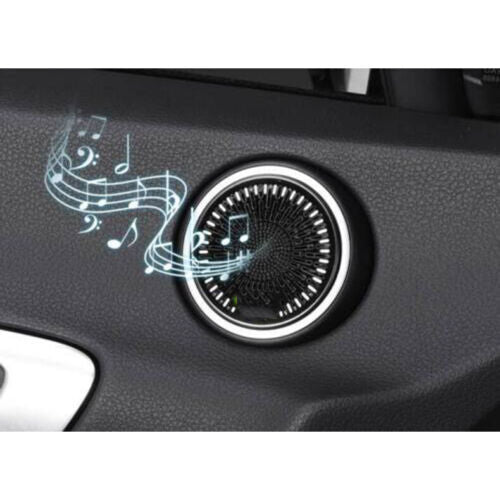 for Hyundai Sonata 2020-2023 Black S.Steel Front Door Speaker Horn Cover Trim 2X