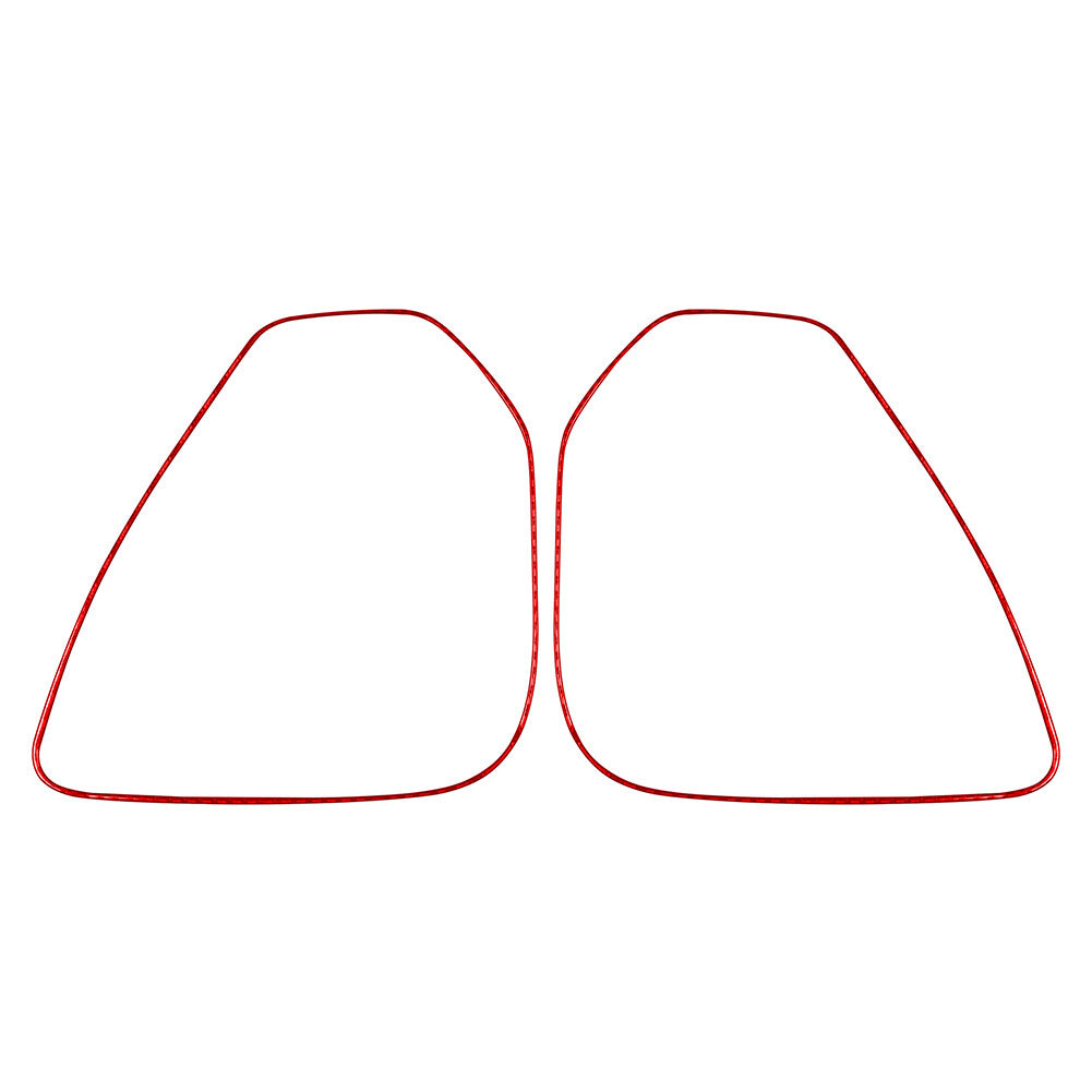 Red Inner Door Speaker Frame Cover Trim for Jeep Cherokee 2014-2020