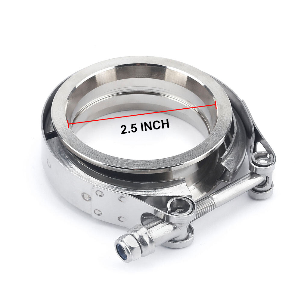 2.5 2.5 Inch Stainless Steel V-Band Flange Clamp Kit for Turbo Exhaust Pipes