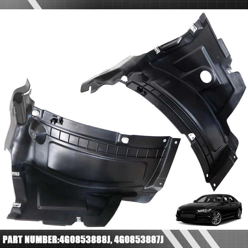 for Audi A6 S6 2016 2017 2018 Front Left+Right Side Front Section Fender Liners