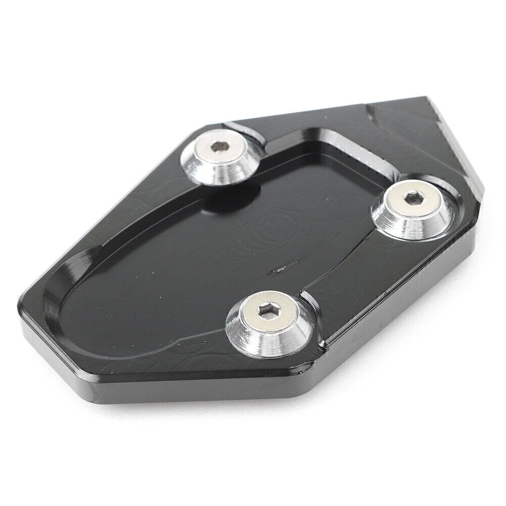 Kickstand Enlarge Plate Side Stand Extension Pad for YAMAHA YZF-R3 2015 Black