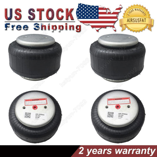 4x Air Suspension Shock Spring Bags For Firestone W01-358-7598 1B8-580
