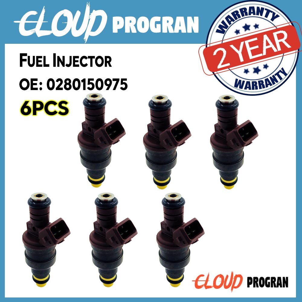 6PCS Fuel Injector 0280150975 Fit For GM Omega Silverado 4.1 V6 NEW