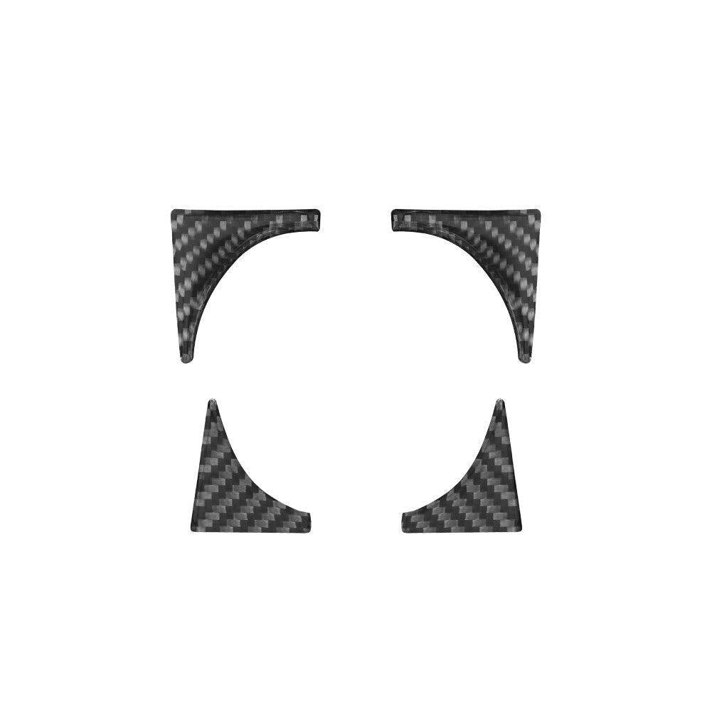 4Pcs Carbon Fiber Door Cup Holder Frame Cover Trim for Ford Ranger 2019-2022