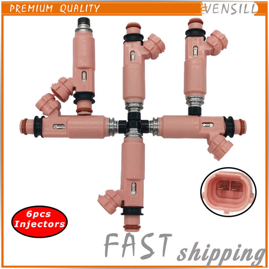 23250-20030 6X Fuel Injector Nozzle for Toyota for Camry Solara for Sienna Highlander