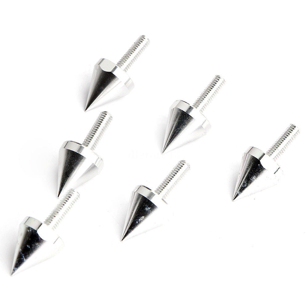 6x Motorcycle Windshield Screws and Bolts Universal for License Plates