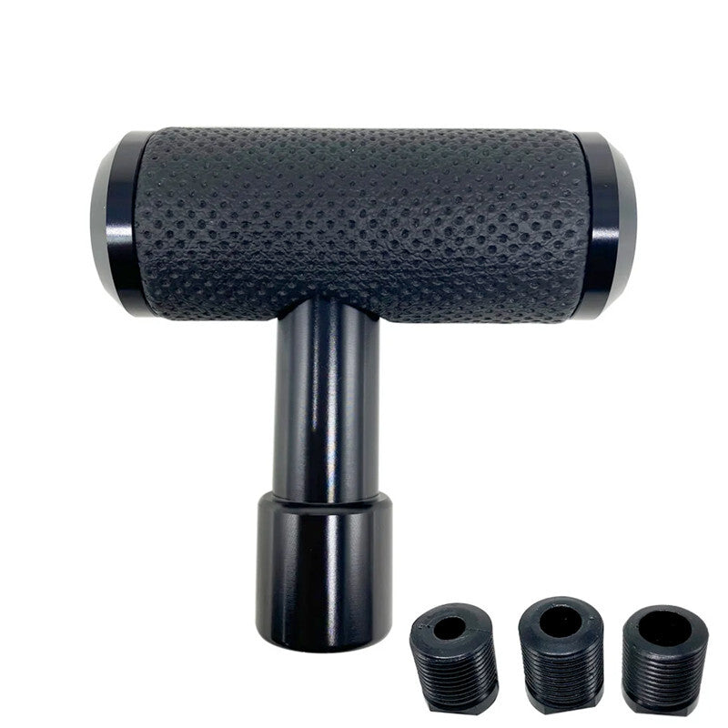 Car Universal Leather Style Aircraft Joystick Shift Knob T Type Shift Lever Knob