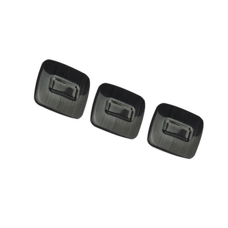Black Titanium Rear Roof Car Cover Trim Fit for Volvo S60 2011 2012-2018 3PCS