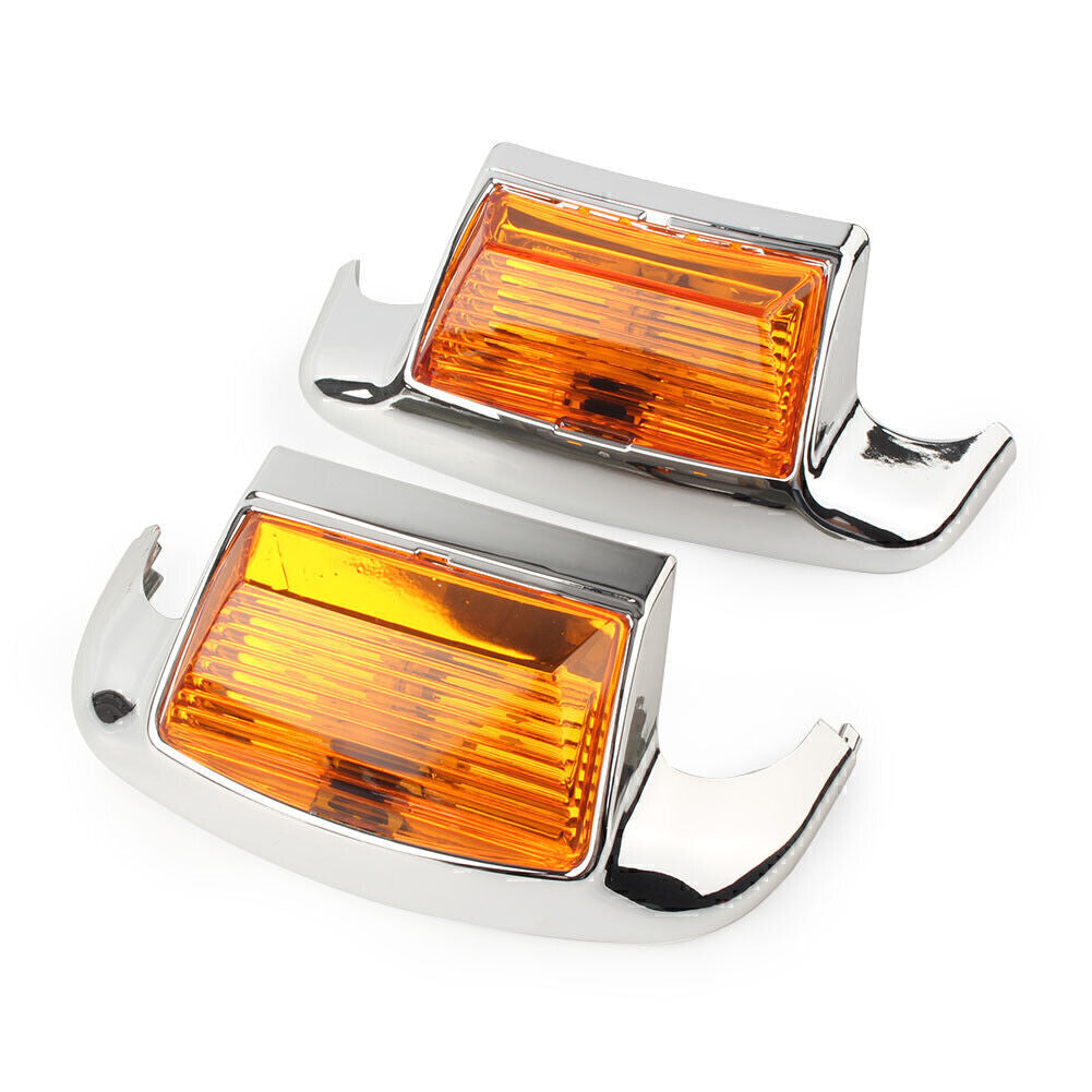 Mudguard Trim Fender Tip LED Light for Harley FLHT FLHS FLHR FLSTC FLSTN Amber