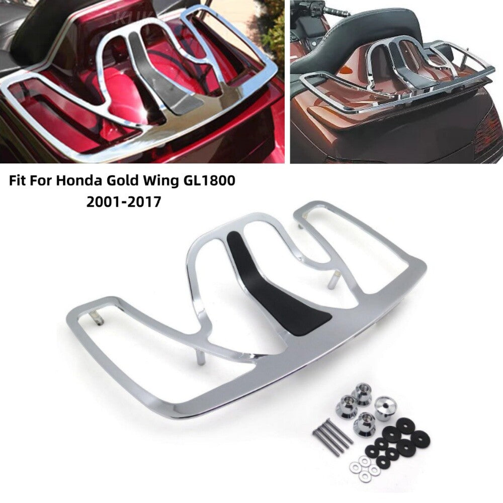 Chrome Motorcycle Rear Lugguage Rack Shelf for Honda Goldwing GL1800 2001-2017