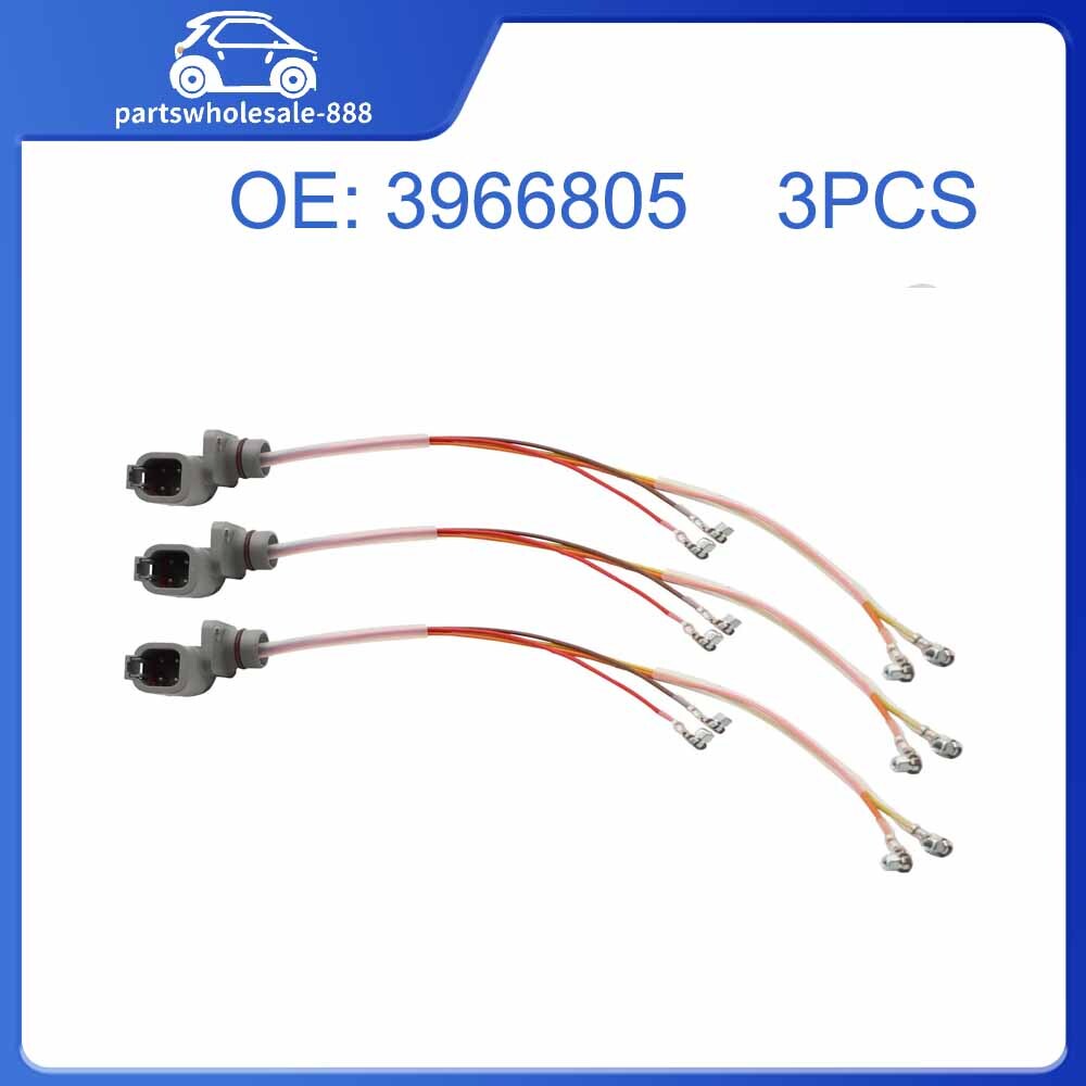 Three fuel injector wiring harnesses for 2003-2004 for Dodge 5.9L diesel 3966805