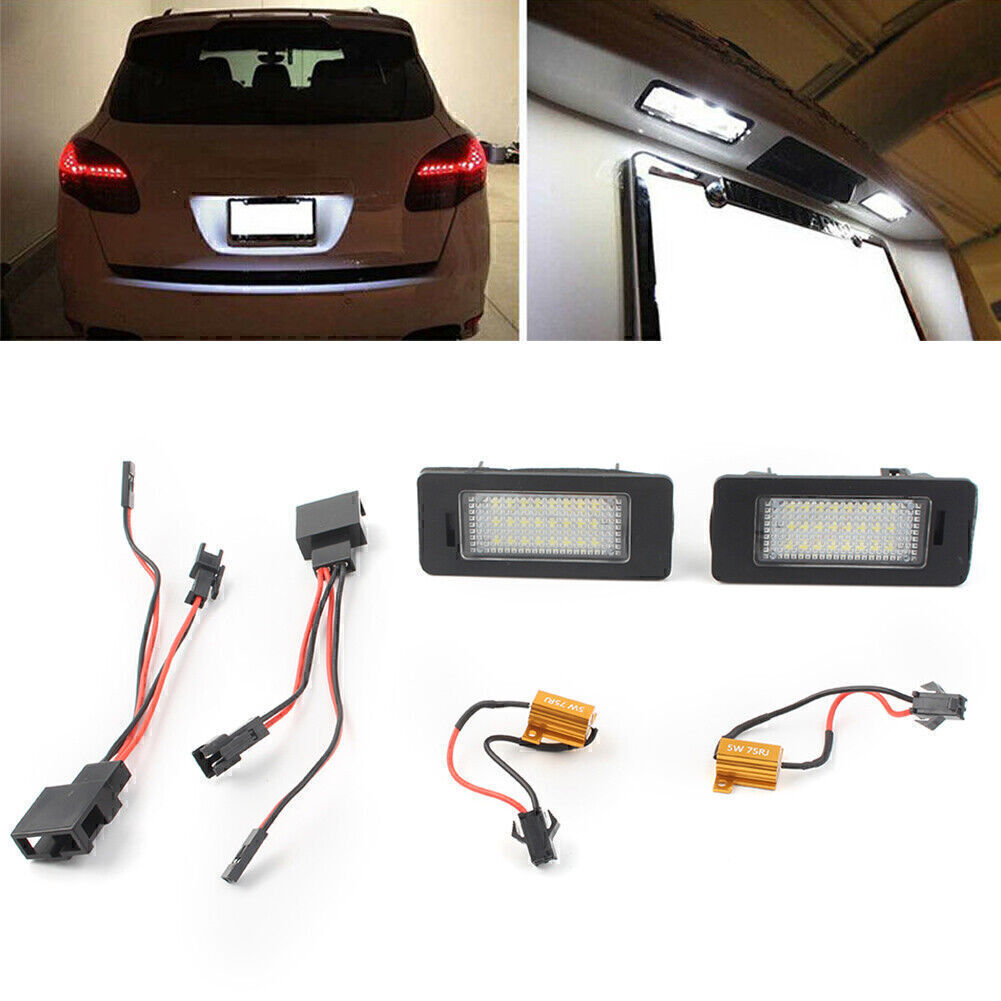 2X 18LED Number License Plate Lamps Light for Porsche for Panamera for Audi A4 A5