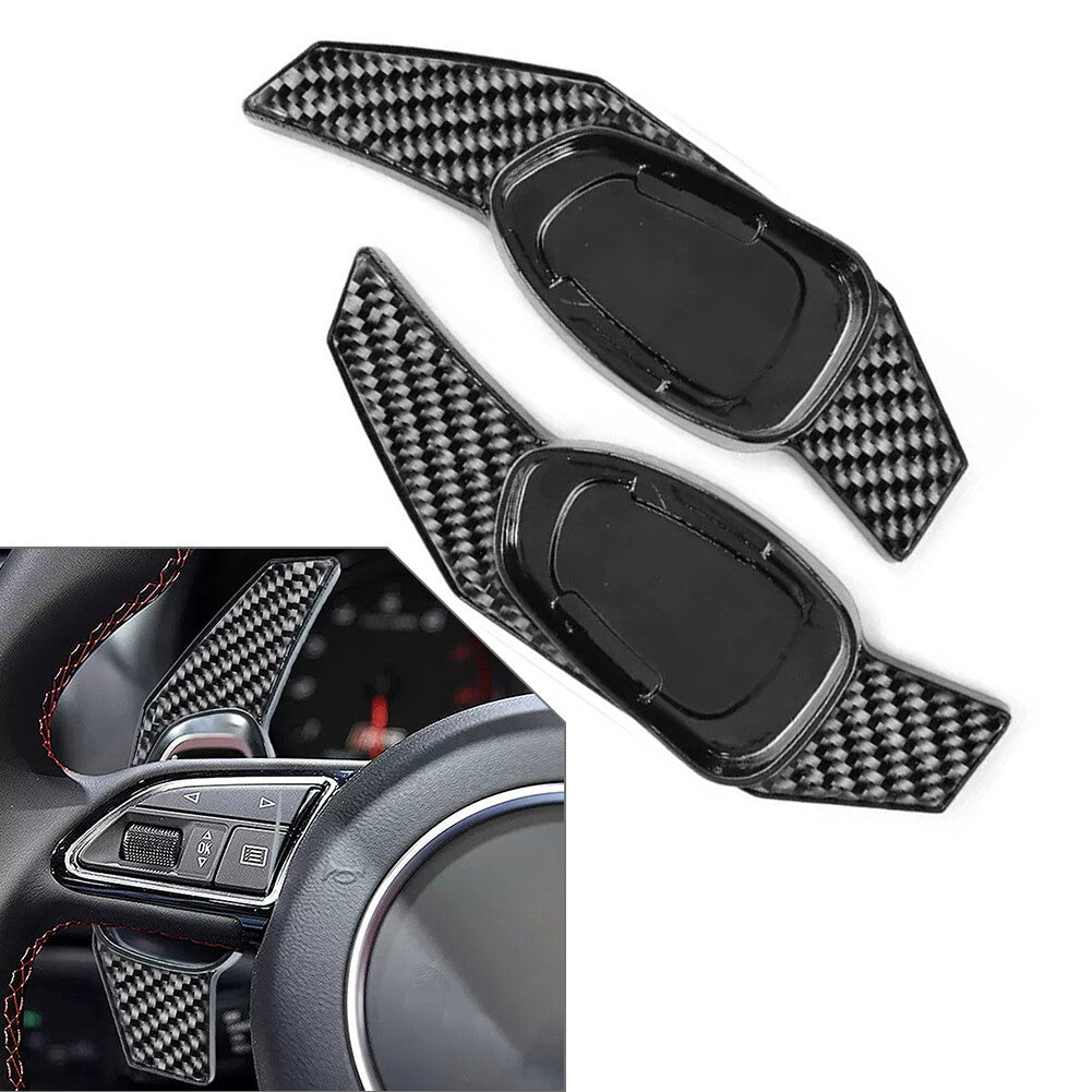 Black Steering Wheel Shift Paddle Extension for Audi S3 S5 S6 RS3 RS4 RS6 RS7