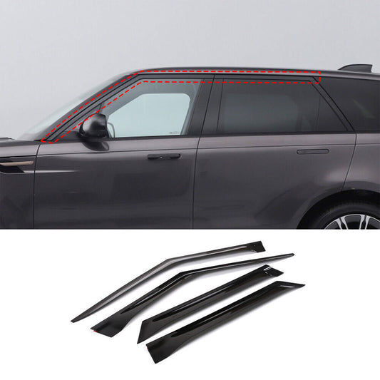 for Range Rover Sport 2023-2024 Black Window Vent Visor Sun Rain Deflector Guard