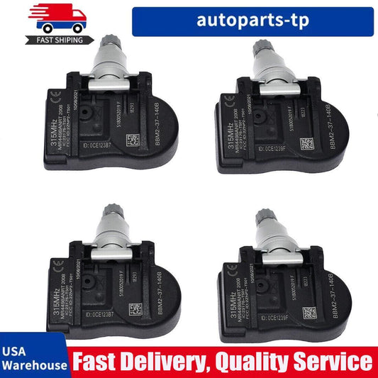 Four tire pressure sensors suitable for Mazda 2, 3, 5, 6, CX-7, CX-9, MX-5 315MHz BBM237140B