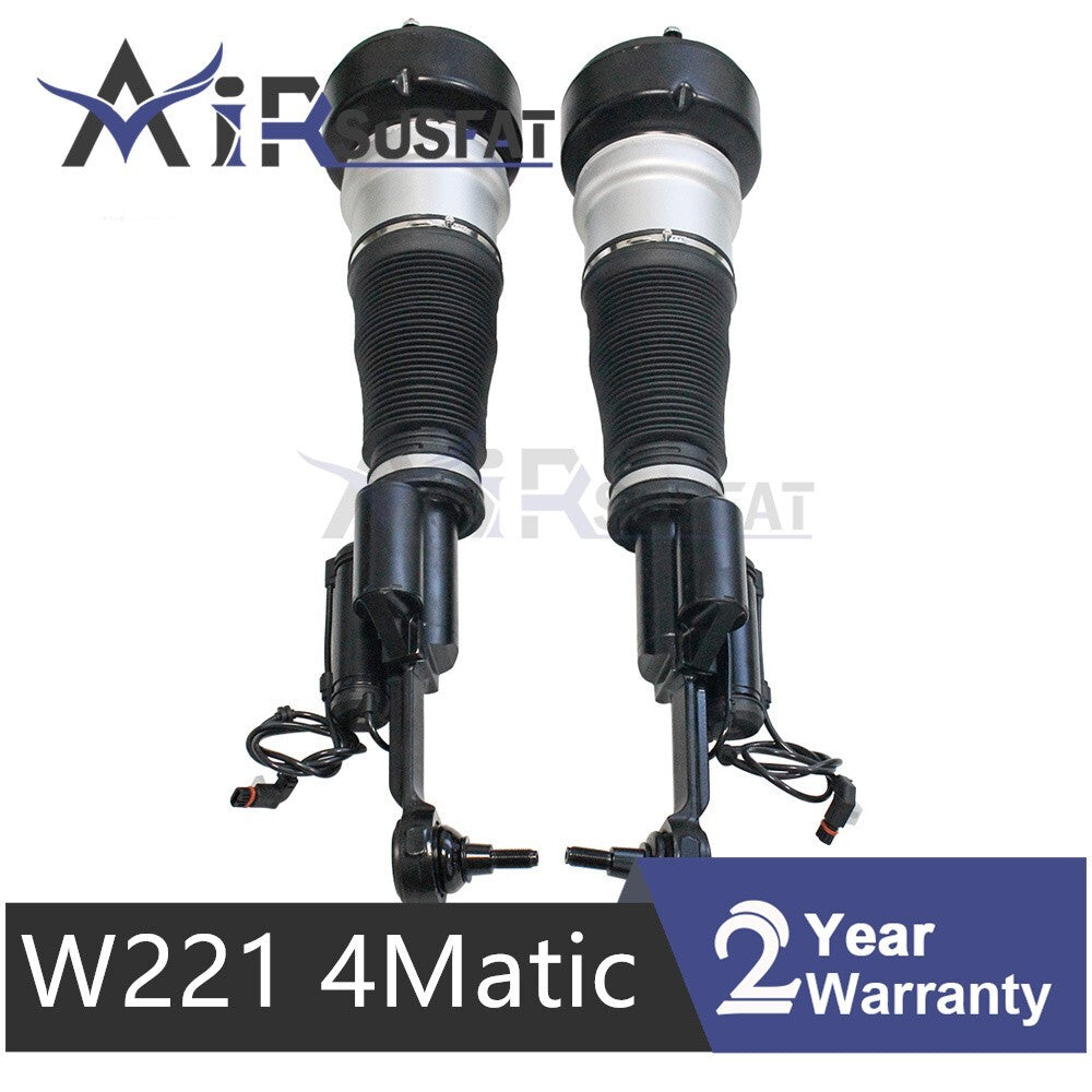 Pair Front Air Suspension Shock Absorbers for Mercedes W221 C216 4Matic S Class