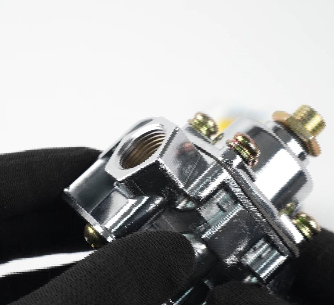 3/8 Carburetor Fuel Pressure Regulator for Holley 12-803 2 Port 4 1/2 to 9 PSI