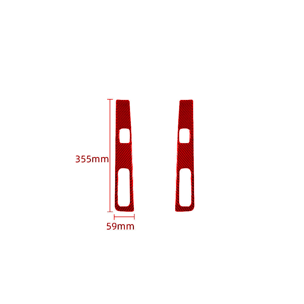 Red Carbon Fiber Rear Door Control Cover For Colorado 2004-2012/ for Canyon 2005-2012
