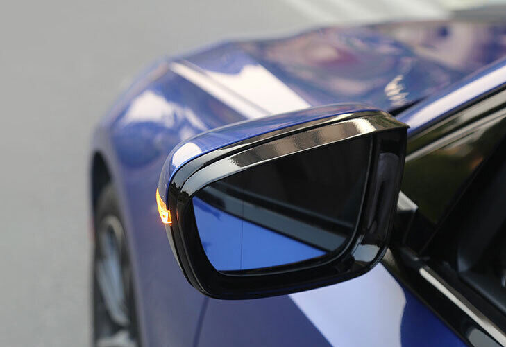 for BMW 3-Series G20 2019-2023 Black Rear View Mirror Rain Eyebrow Frame Trim 2P