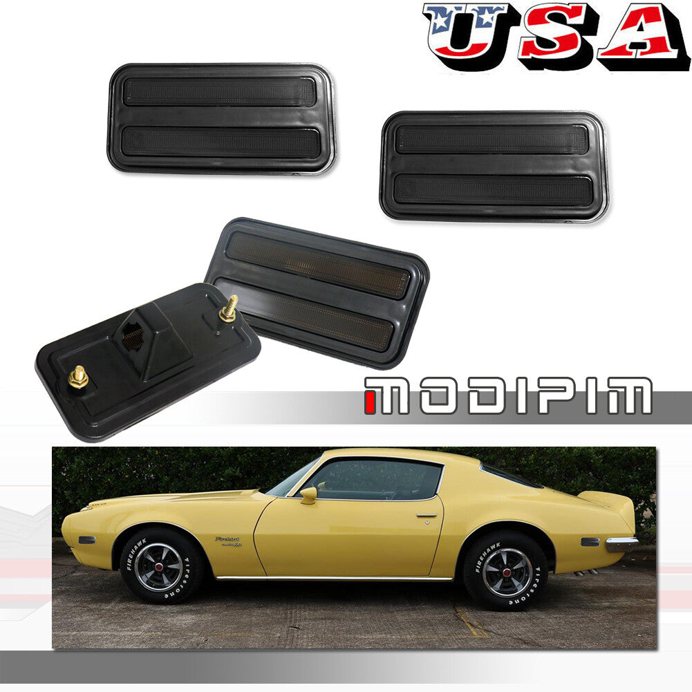 4-piece smoked front and rear side marking lampshade for 70-81 for Pontiac Firebird/Trans