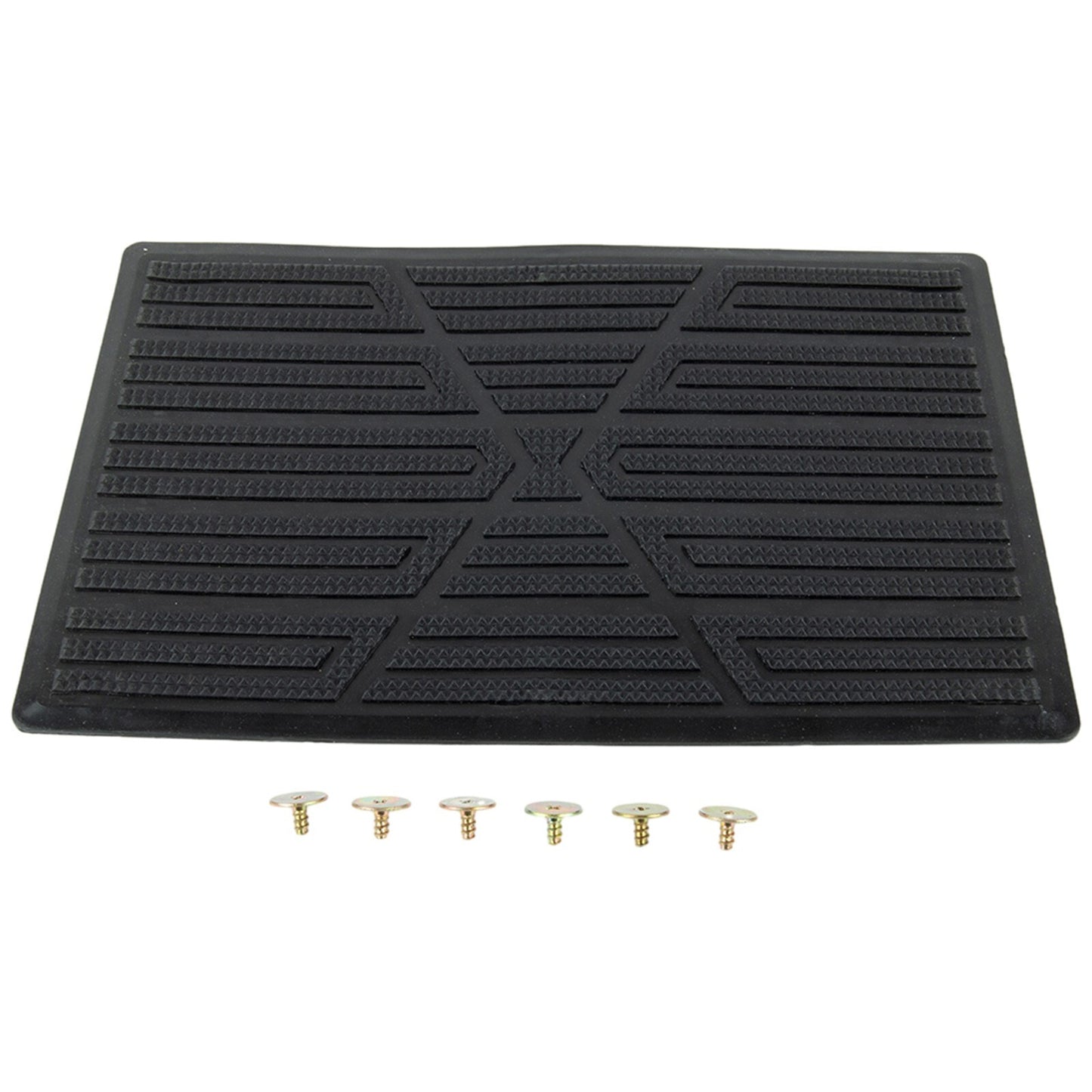 Black PVC car floor mats, heel pads, pedal covers, extra grip