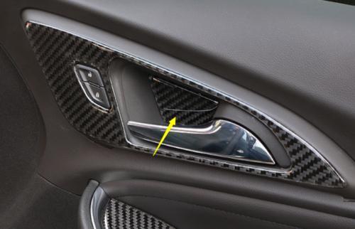 for Chevrolet Malibu 2016-2021 Vinyl Carbon Fiber Interior Door Bowl Cover Trim