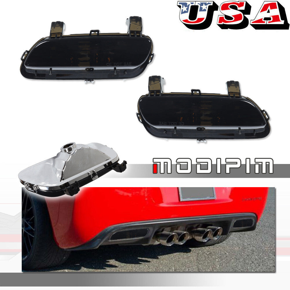 For 2005-2013 for Chevrolet for Corvette C6, rear reverse light housing kit with smoke effect.