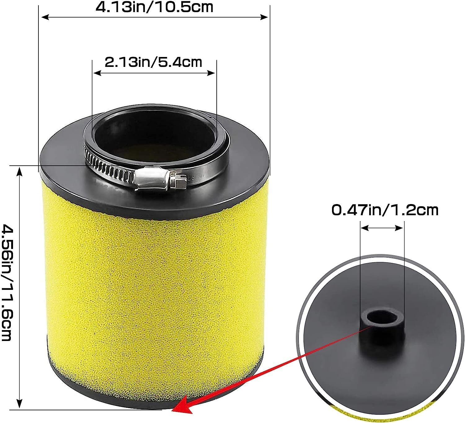 Air Filter Cleaner for Honda TRX250 Recon 250 2X4 1997-2001 17254-HM8-000 ATV
