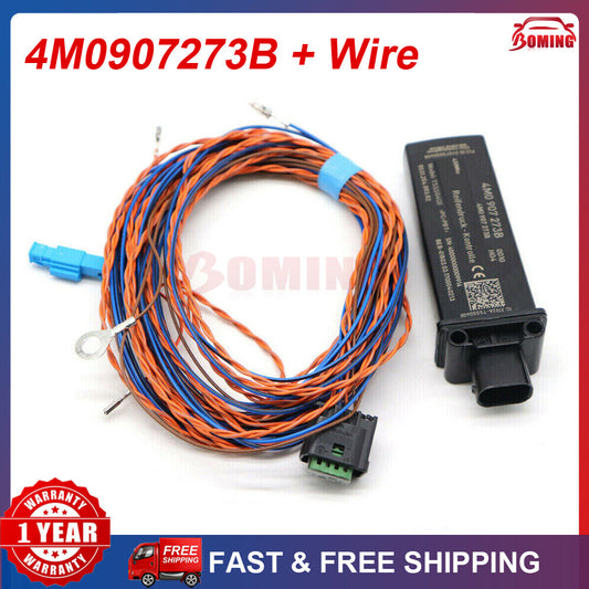 TPMS for AUDI RS3 RS4 RS5 for A6 A7 for A8 Q7 Q8 Tire Pressure Module 4M0907273B + Wire