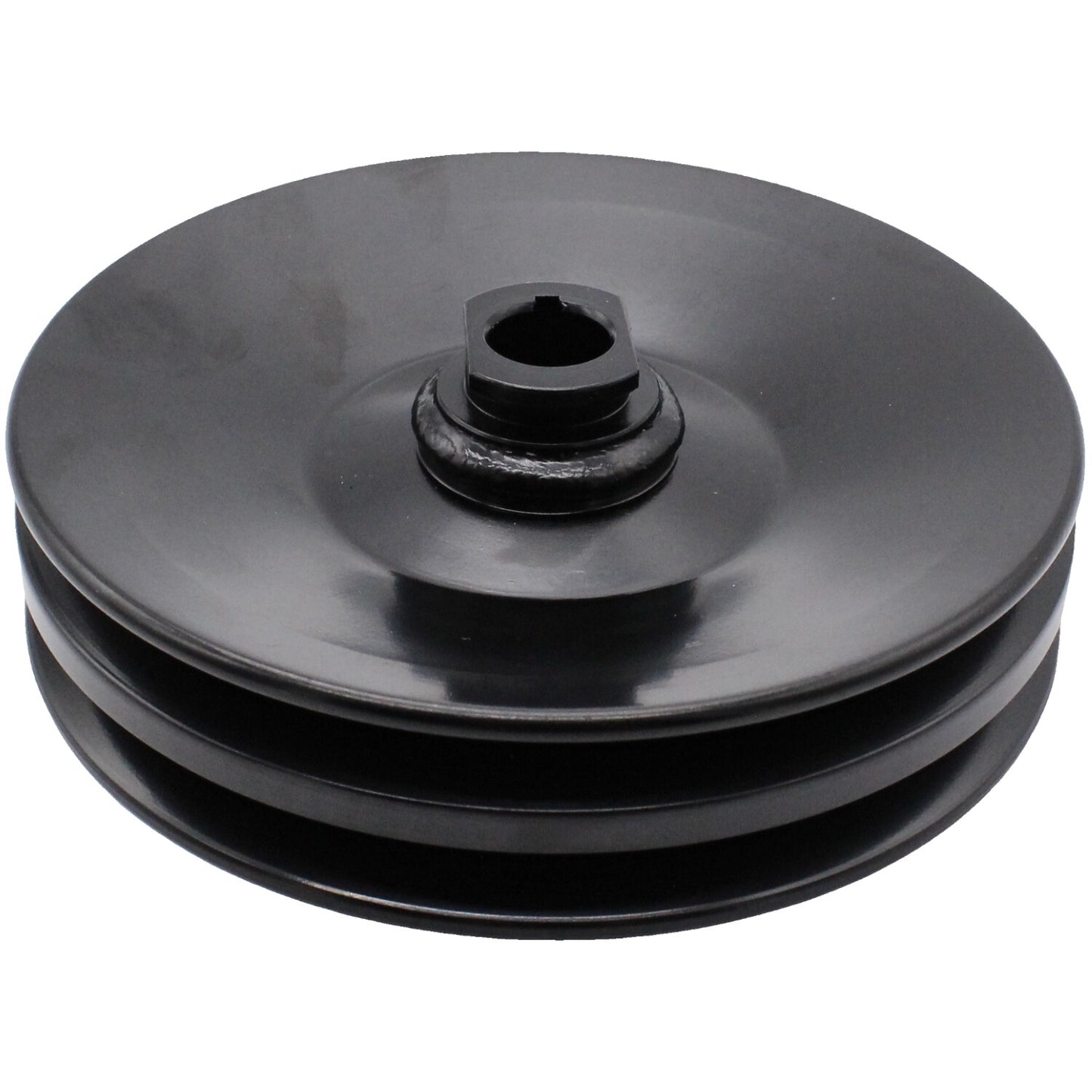 Black Double Groove Pump Pulley Fits For GM SBC BBC for Chevy 350 454 Warranty NEW