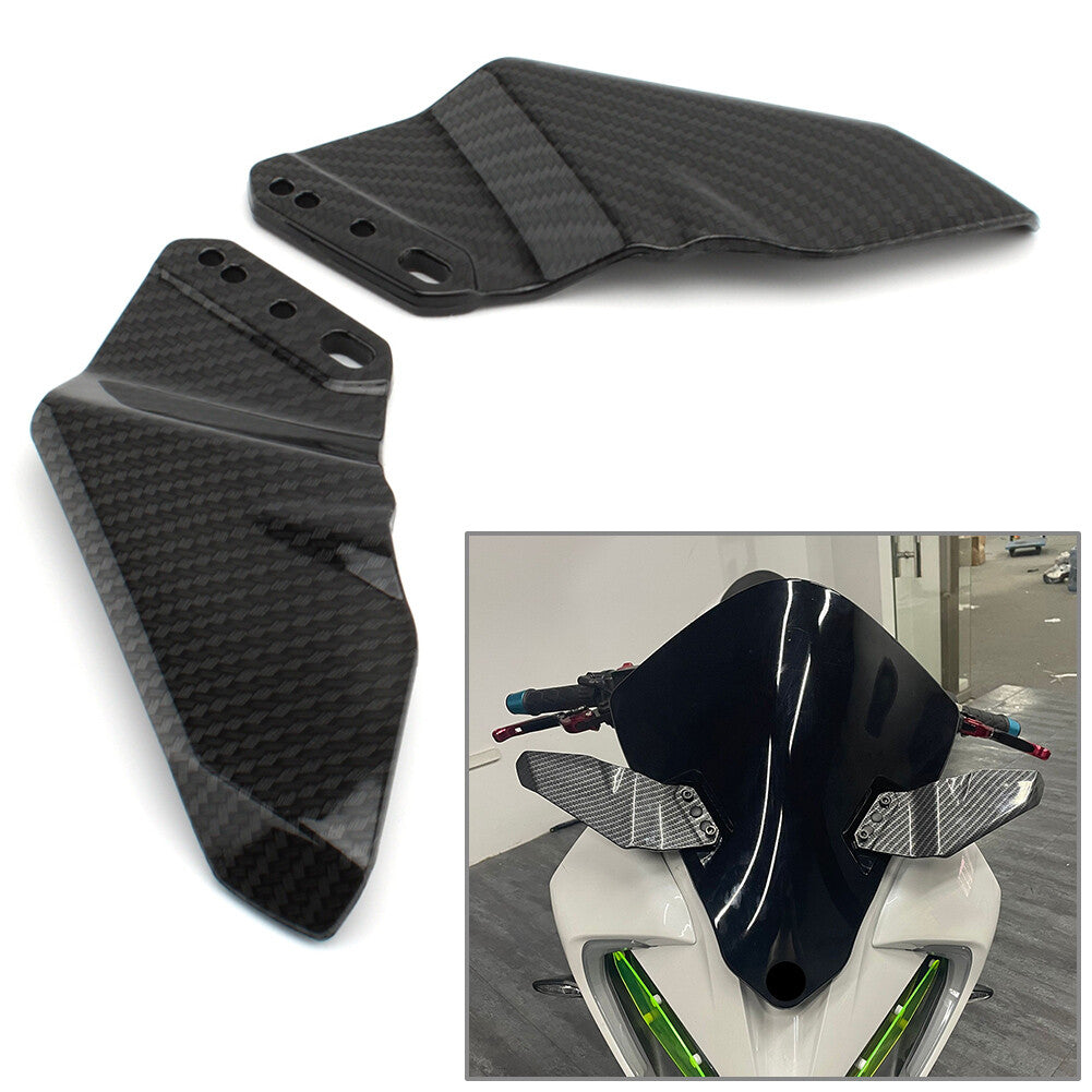Carbon Fiber Winglet Aerodynamic Wing Kit Spoiler Fit for Kawasaki 400 for Suzuki