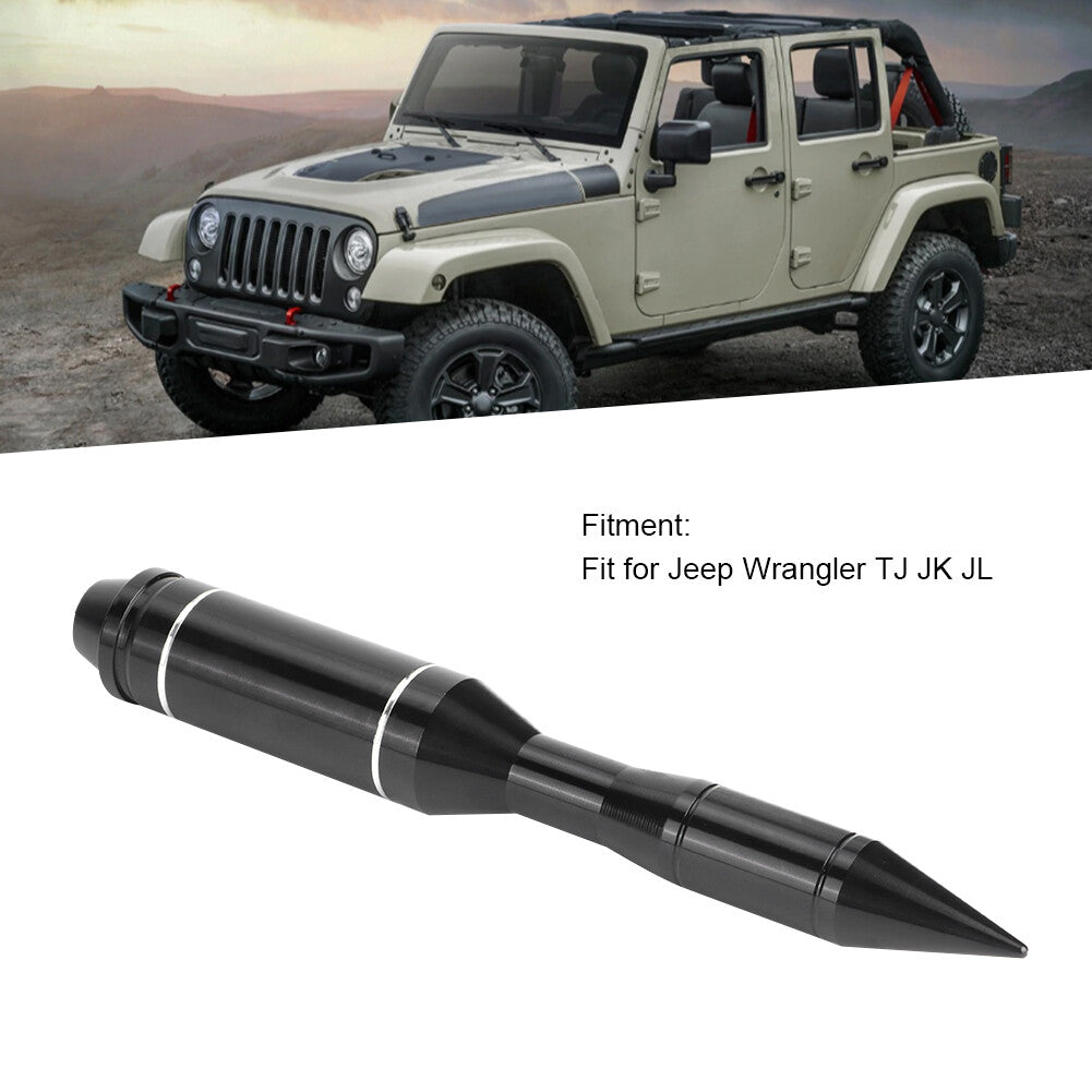 Hot Aluminum Short Antenna Signal Aerial Decorative Accessory Parts For TJ JK