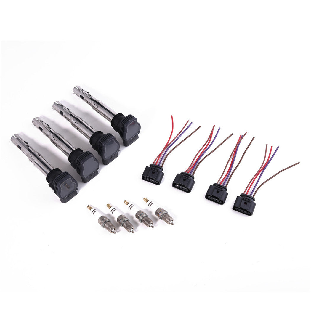 4 Ignition Coil Spark Plugs Kit for VW Amarok for Golf for Passat CC for AUDI for A4 for A6